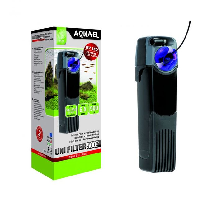Huvudbild Aquael Innerfilter UNI UVC Svart