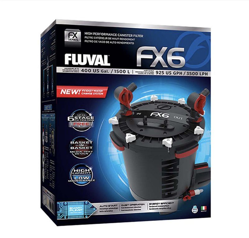 Ytterfilter Fluval Fx6 3500l/h 43w För Akv. < 1500l